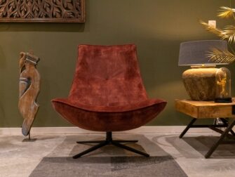 Roze stoffen relaxfauteuil