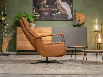 verstelbare zetel cognac