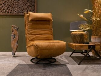 leren fauteuil cognac
