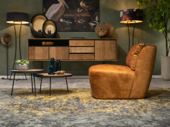 zeer comfortabele velvet fauteuil met rugkussen