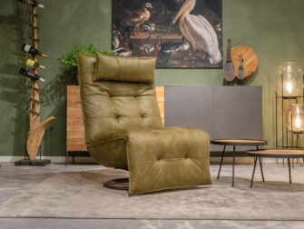 stoere fauteuil groen