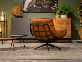 lederen fauteuil