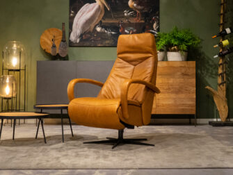 draaifauteuil runderleer