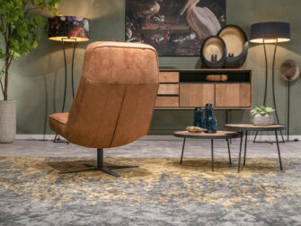 draaifauteuil van het anker cognac