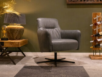 draaifauteuil in leer