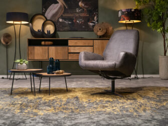 antraciet draaistoel industrieel