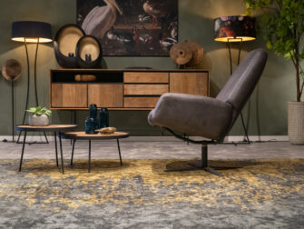 donkergrijze verstelbare draaistoel