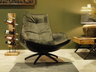 robuuste leren fauteuil