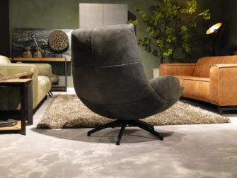 Industrieel leren draaifauteuil