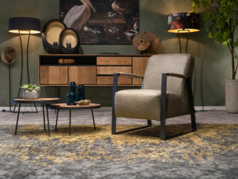 groene lederen stoel