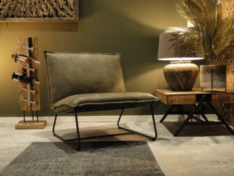 Olijfgroene loveseat