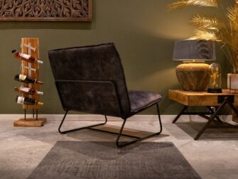 groene stoffen fauteuil