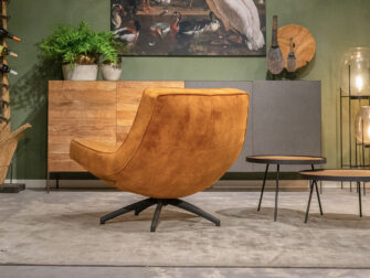 stoere velvet fauteuil