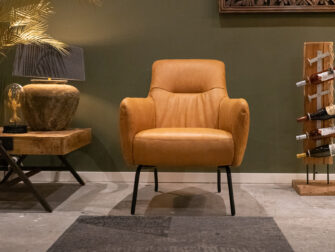 Moderne leren fauteuil