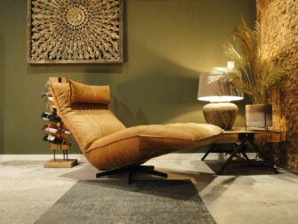 robuuste leren fauteuil