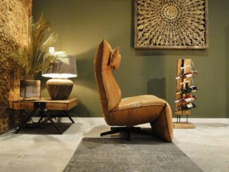 elektrische leren fauteuil