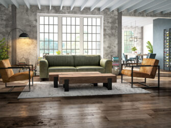 cognac leren stoelen