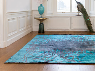 licht blauw vloerkleed bamboo floss kleur 32 - 200x290cm