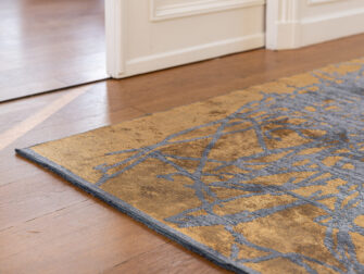 goud vloerkleed bamboe Floss - ochre 62 - 200x290cm