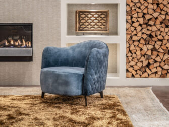 klassieke fauteuil met ruitdesign