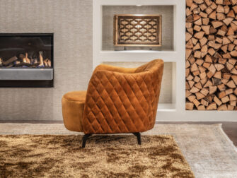 gouden fauteuil zachte velvet stof