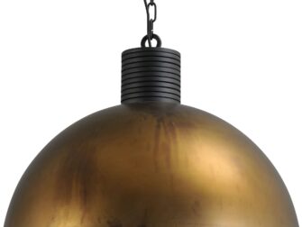 hanglamp aged brass outside aged brass inside