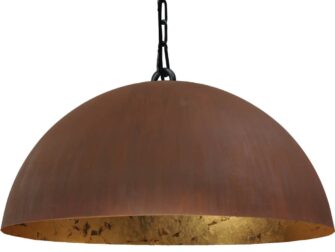 hanglamp rust outside goldleaf inside