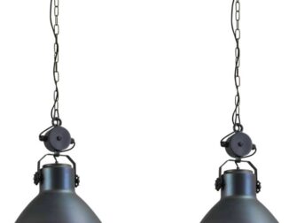 industriele hanglamp gun metal