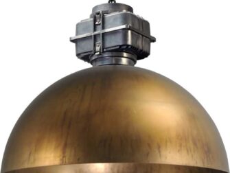industriele hanglamp messing
