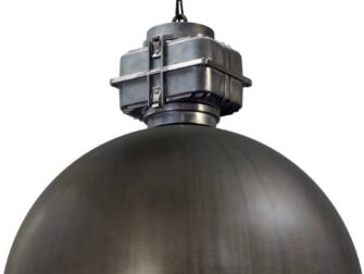 industriele hanglamp gun metal wit