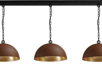 hanglamp rust outside goldleaf inside