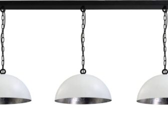 stalen hanglamp 3 kappen