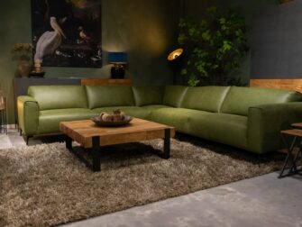 hoekbank met hoge zit