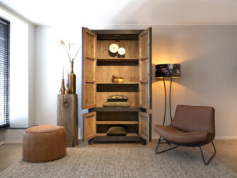 Merida zwarte opbergkast met veel ruimte