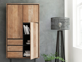 teak kast industrieel