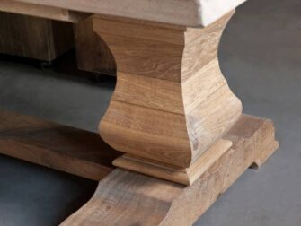 massief eiken kloostertafel