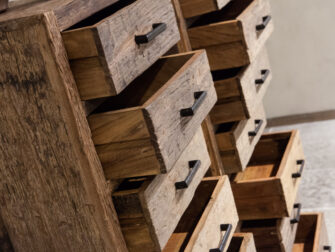 industriële ladenkast