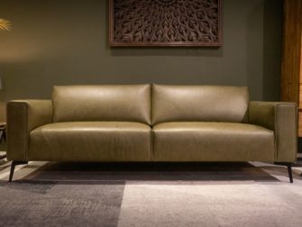 Bank Toulon 3 zits - antigo leer olive