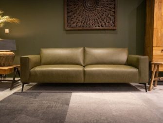 Bank Toulon 3 zits - antigo leer olive