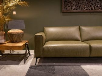 Bank Toulon 3 zits - antigo leer olive