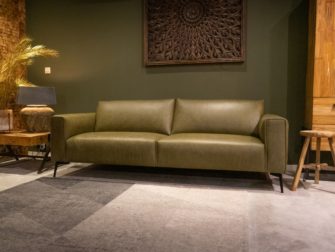 Bank Toulon 3 zits - antigo leer olive