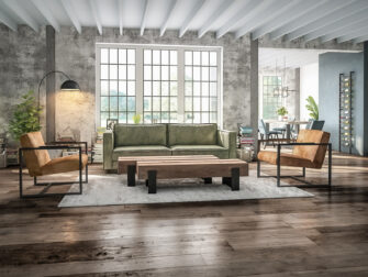 geschuurd leren bank havana