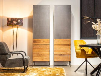 hoge smalle industriële kast