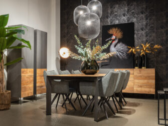 industriele eetkamer 220cm