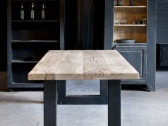 industriele eiken tafel palau