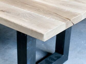 industriele eiken tafel palau