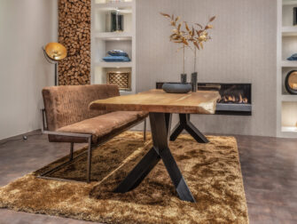 industriële lange barkruk donkerbruin