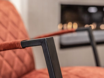 stoffen zetel met ruitstiksel