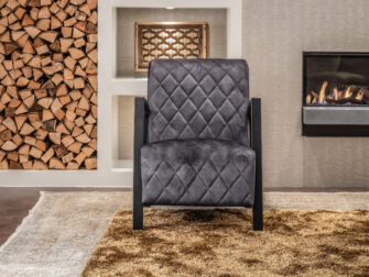 donkergrijze zetel tower living