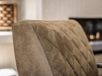 fauteuil uit voorraad groen leer